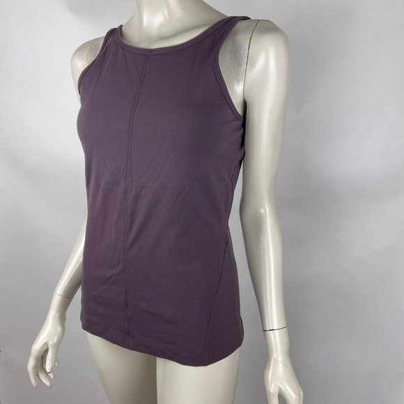 Lululemon‎ Tank Top Women 8? Round Neck Deep V Back Stretch Luon Sleeveless - Picture 3 of 8
